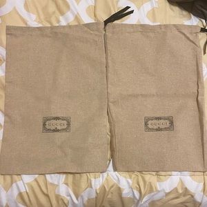 Gucci dust bags.